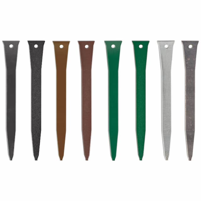 Tapered flat stakes