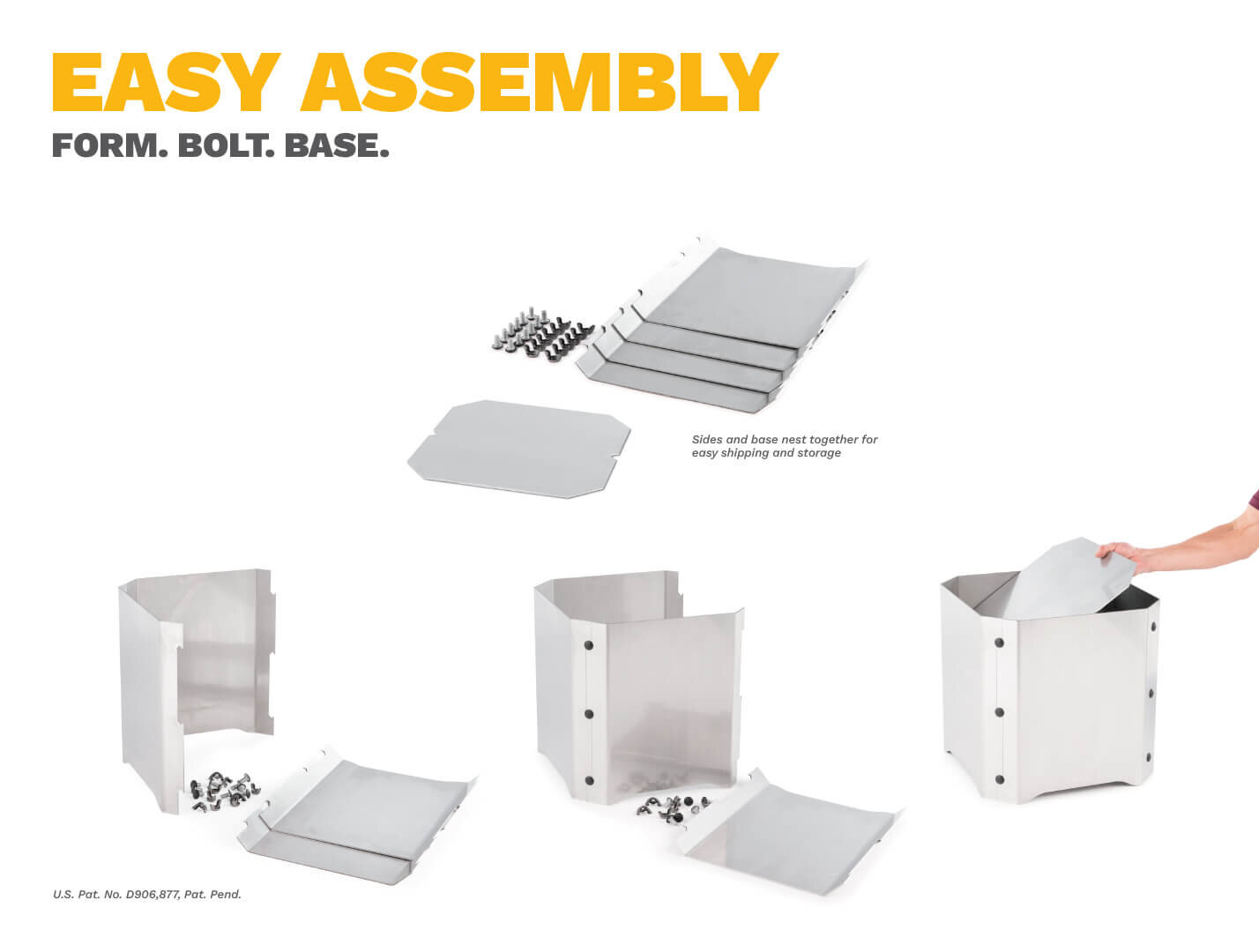 FloraForm Steel Planters assembly guide.